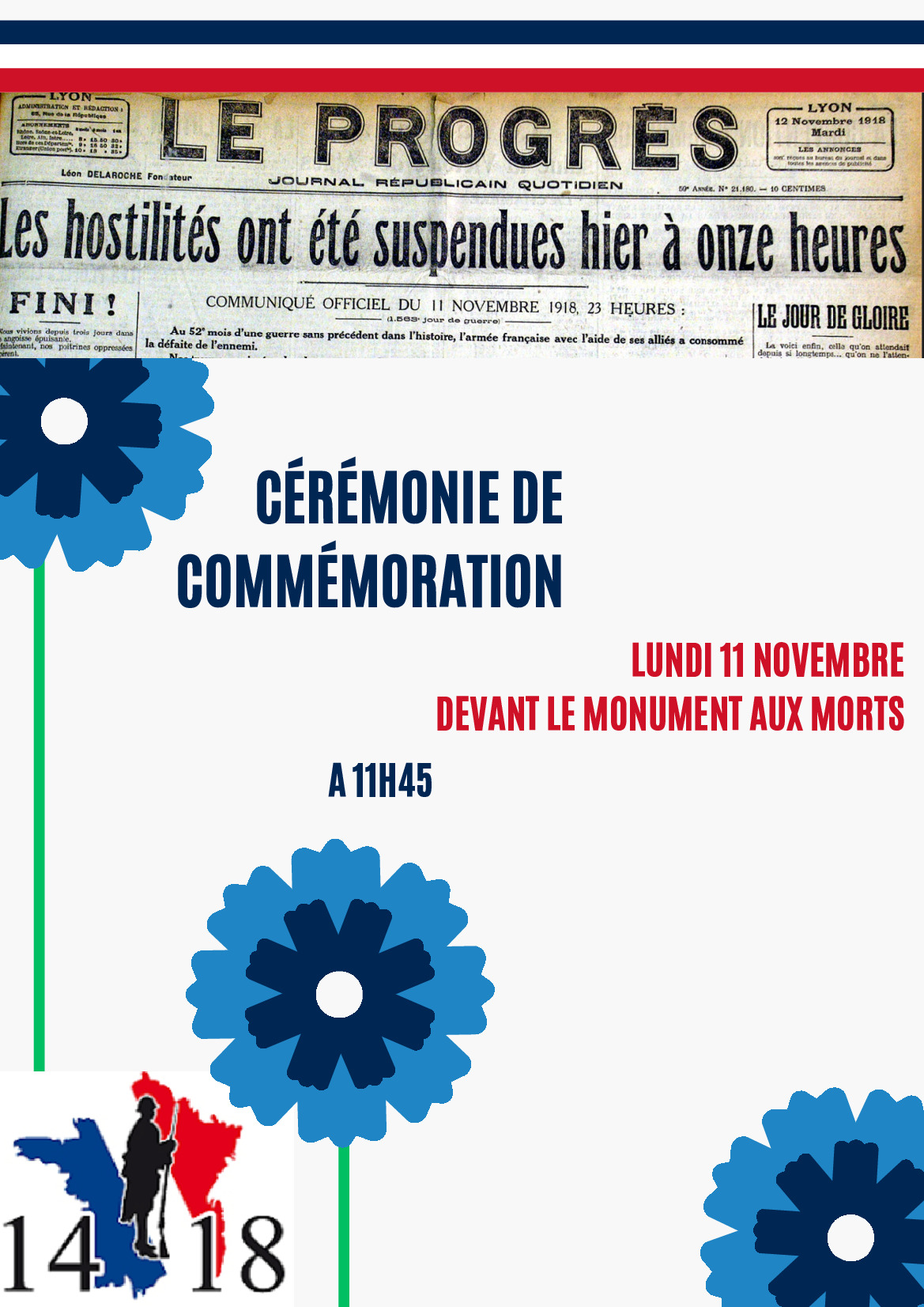 Cérémonie de commémoration du 11 novembre