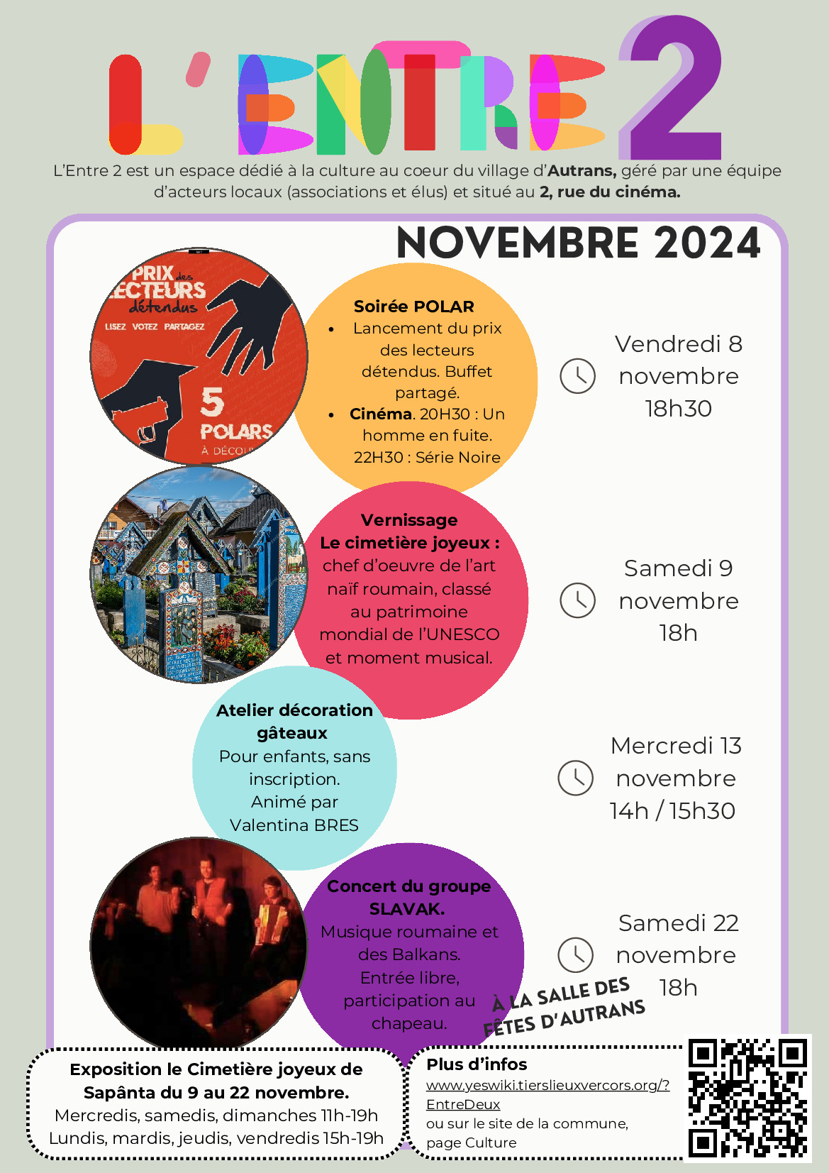 TIERS-LIEU CULTUREL - PROGRAMME DE L'ENTRE 2