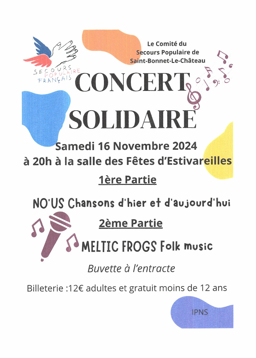 Concert solidaire du Secours Populaire