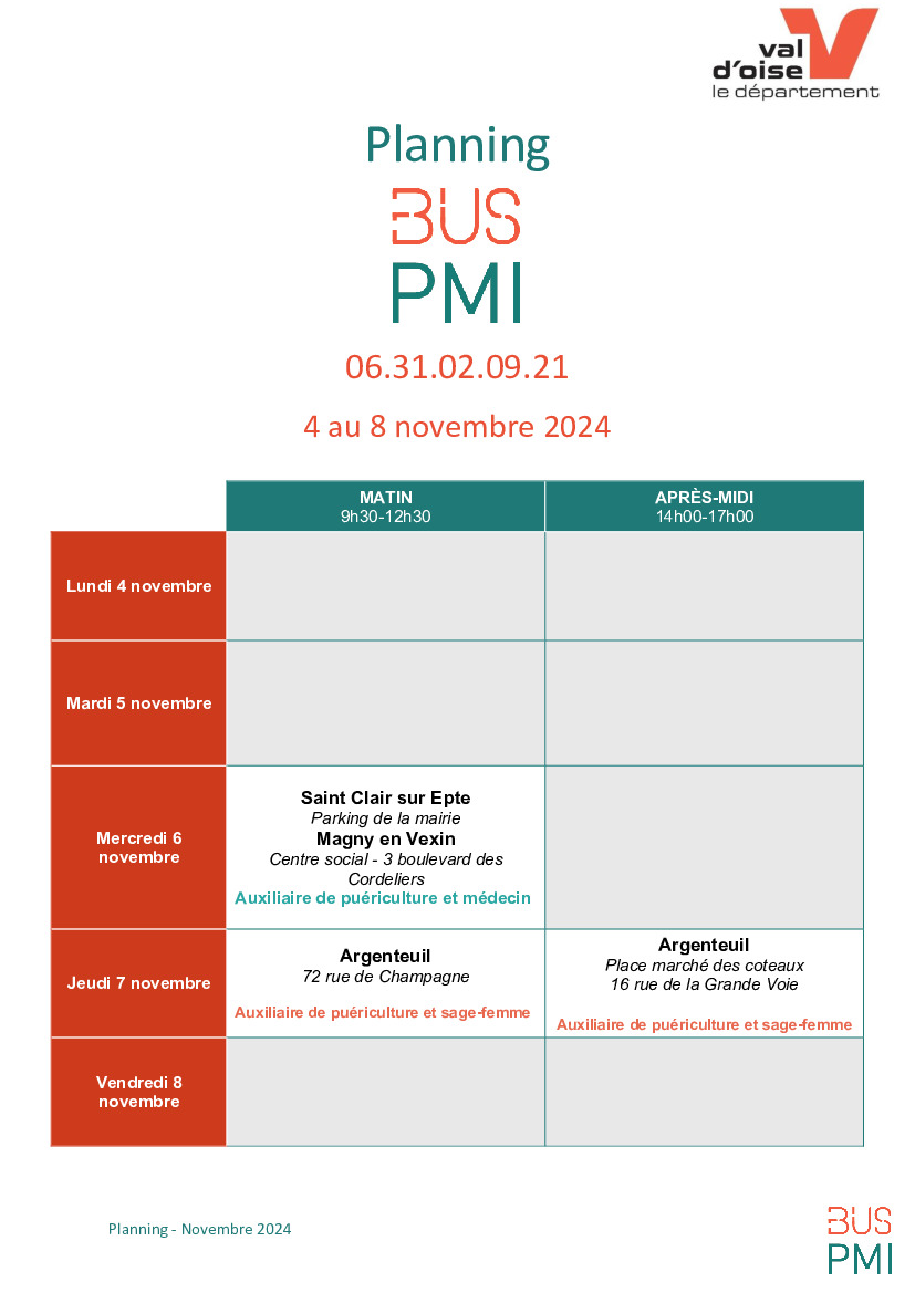 PLANNING BUS PMI