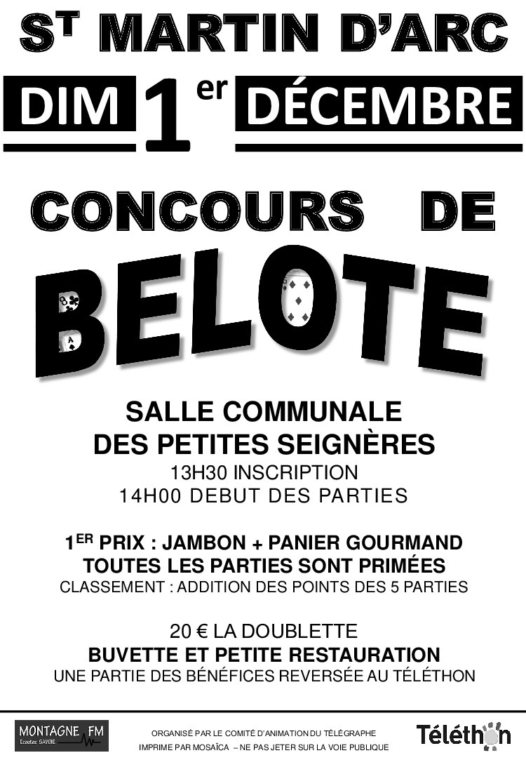 Concours de Belote