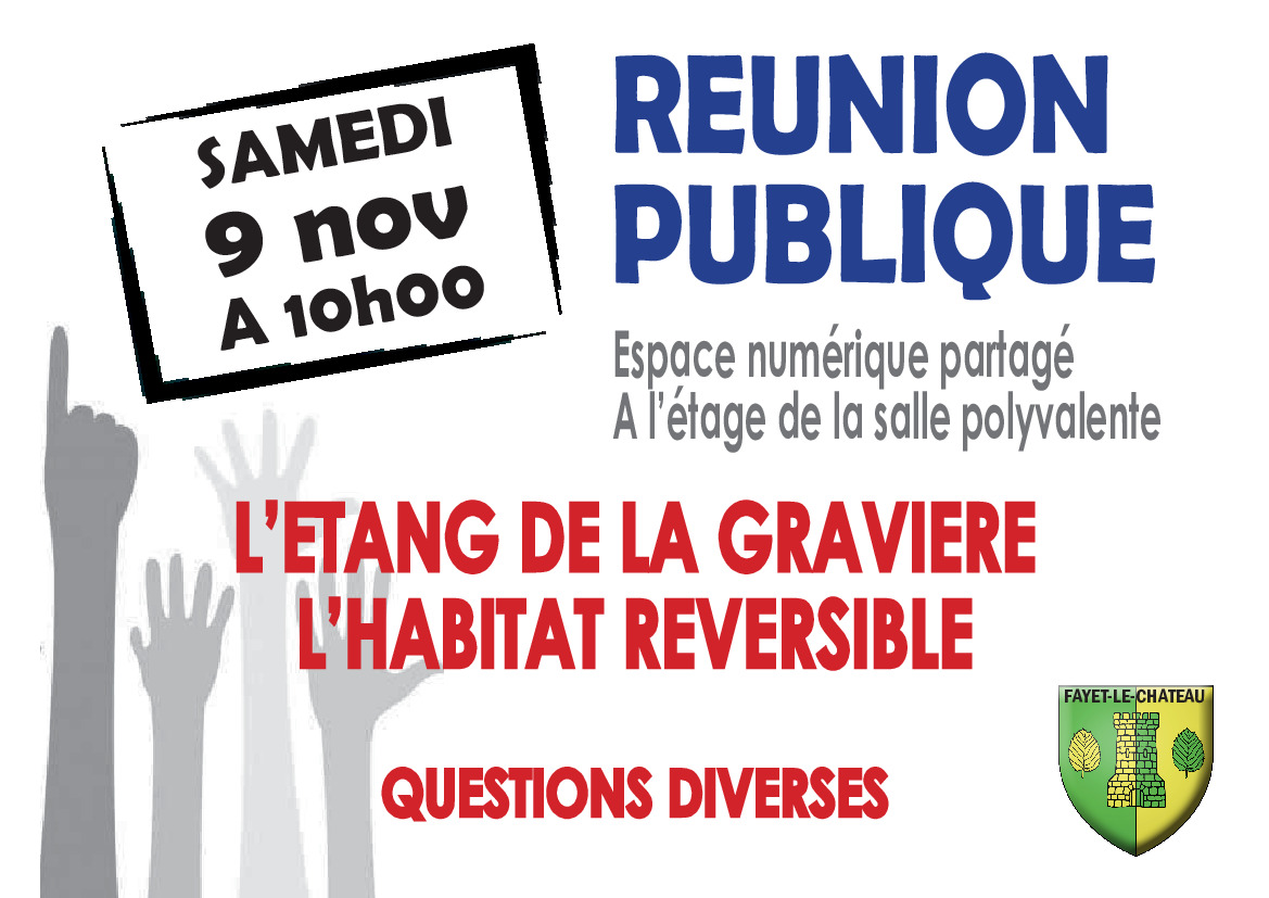 REUNION PUBLIQUE