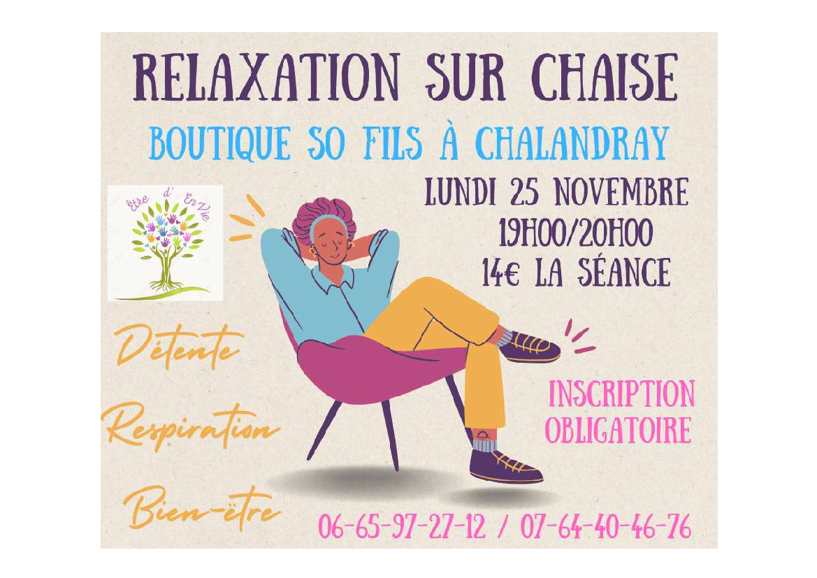 Relaxation sur chaise