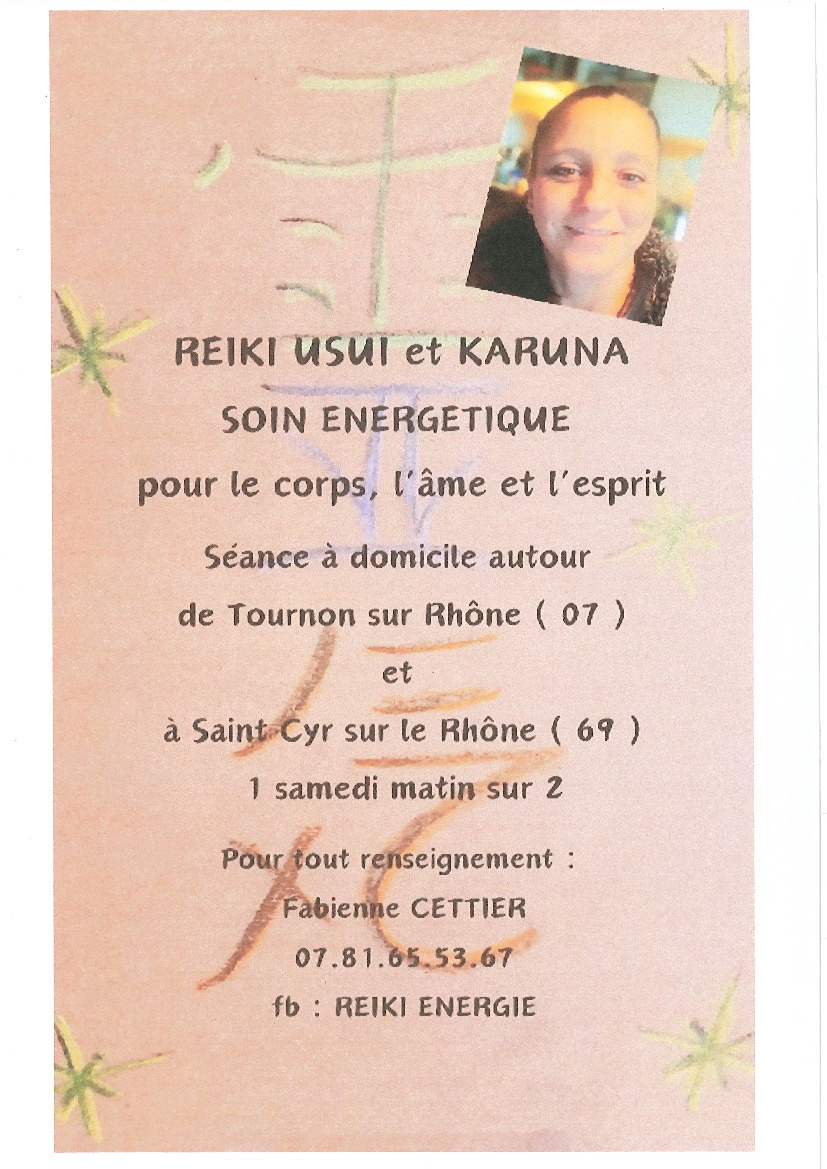 SEANCE DE REIKI USUI et KARUNA