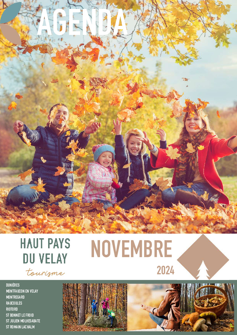 Calendrier des animations du mois de novembre