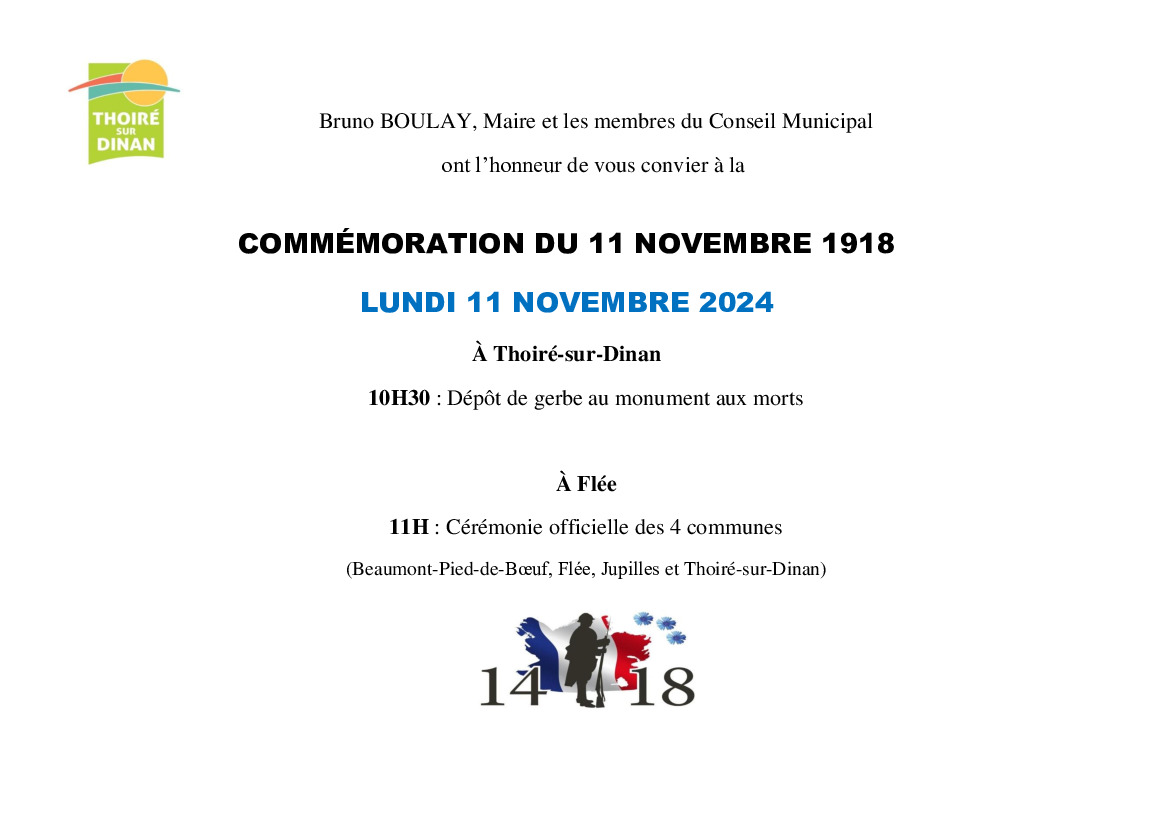 Commémoration du 11 novembre