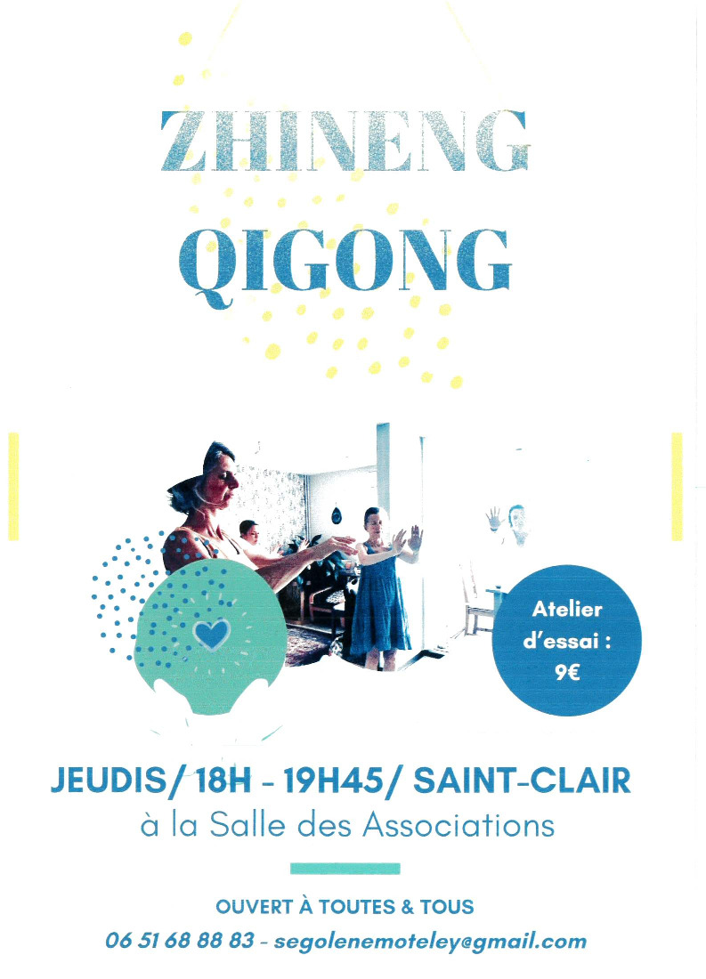 NOUVEAU A SAINT-CLAIR - ZHINENG QIGONG