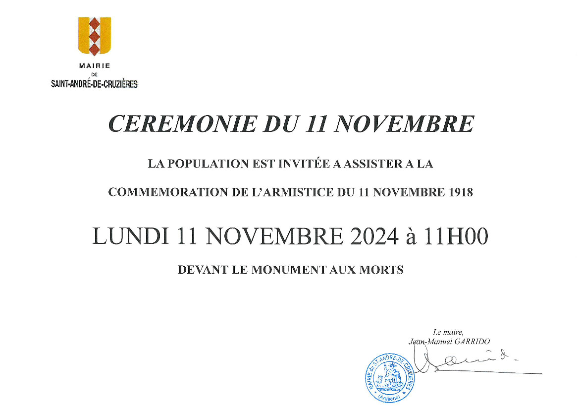 ceremonie du 11 novembre