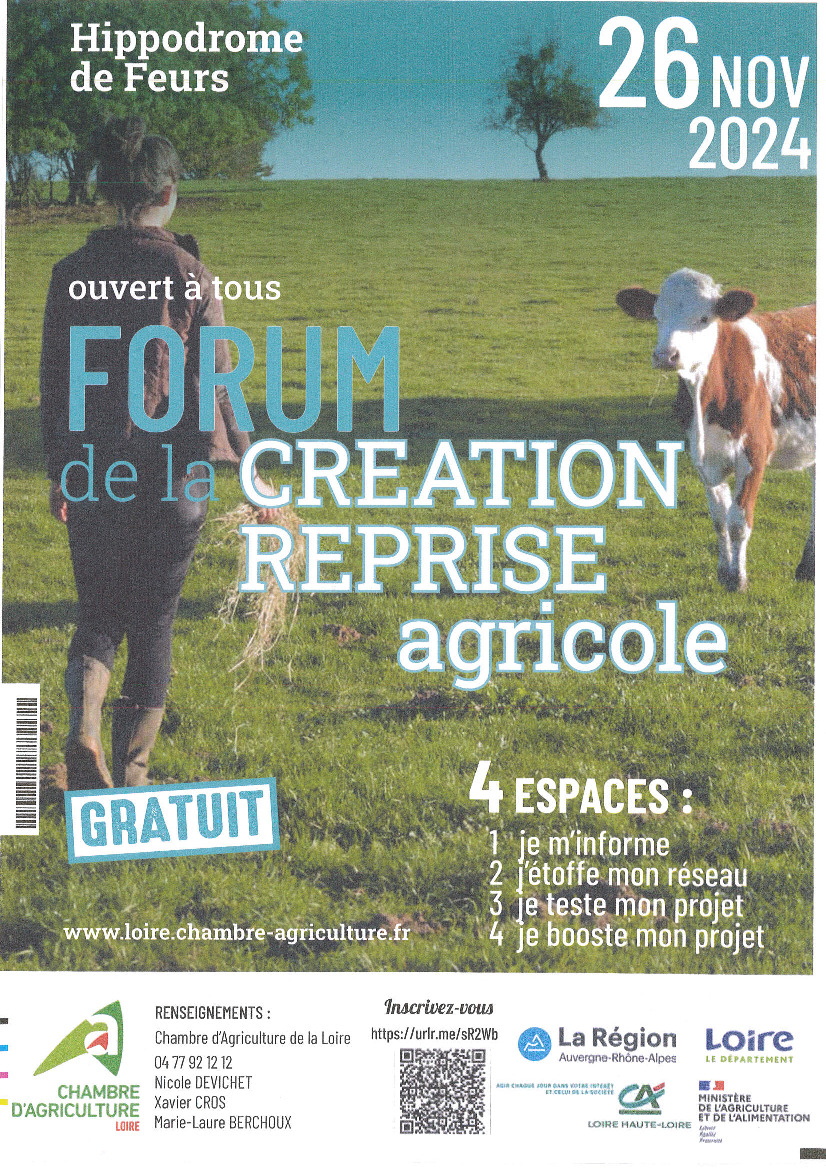 Forum de la création et reprise agricole