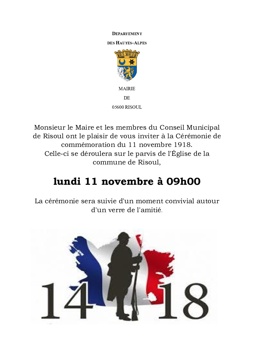 CEREMONIE DU 11 NOVEMBRE