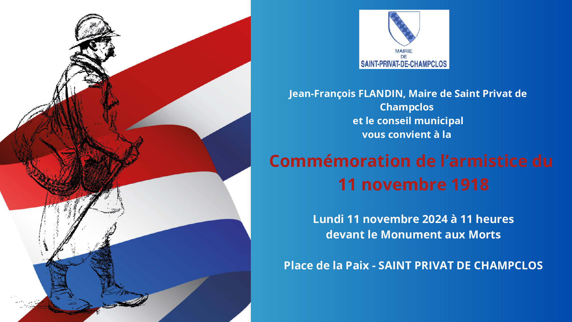 COMMEMORATION ARMISTICE 11 NOVEMBRE