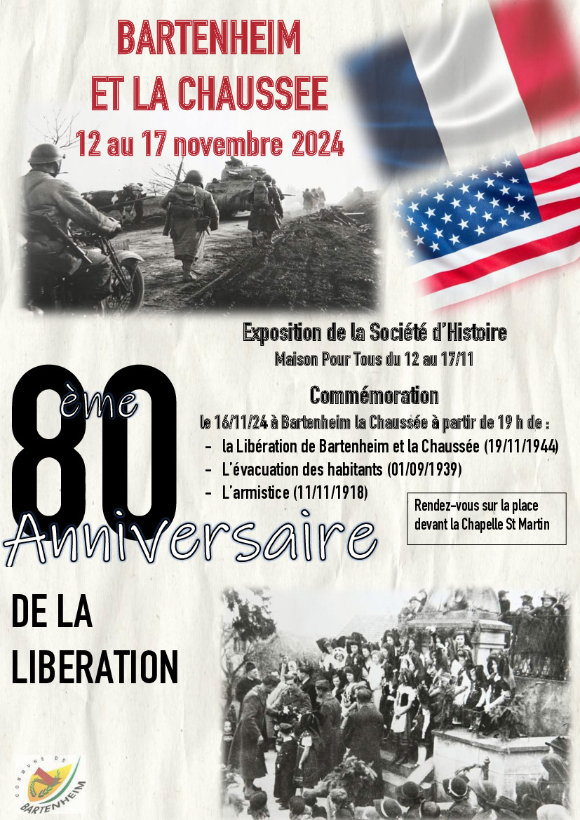 80ème anniversaire de la libération de Bartenheim