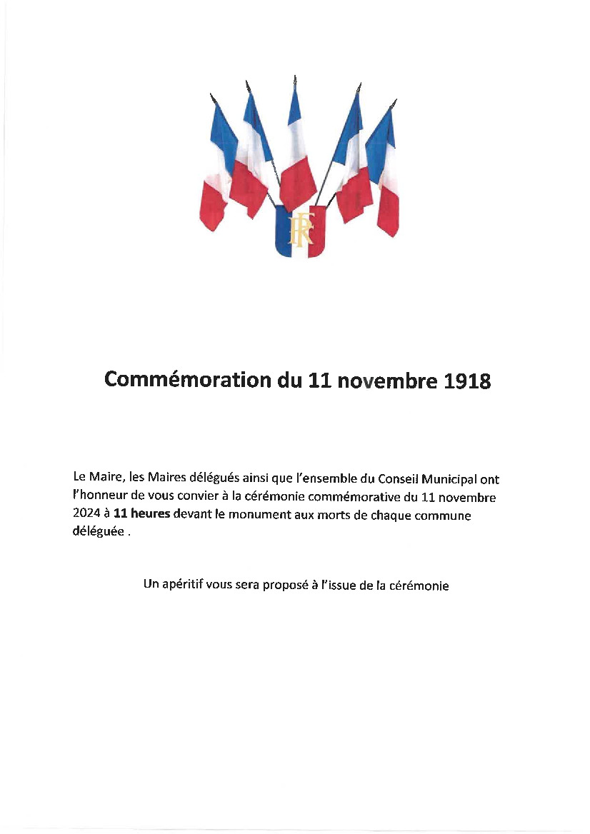 Commémoration du 11 novembre