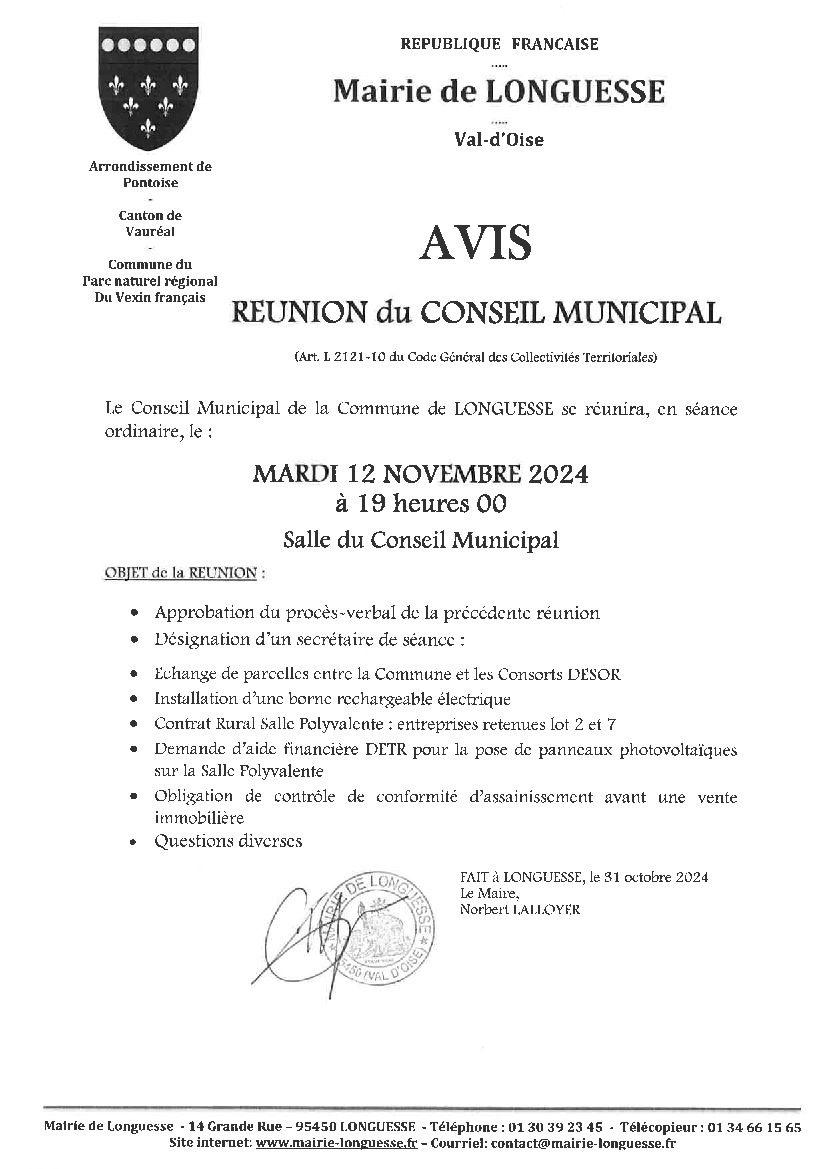 Conseil Municipal