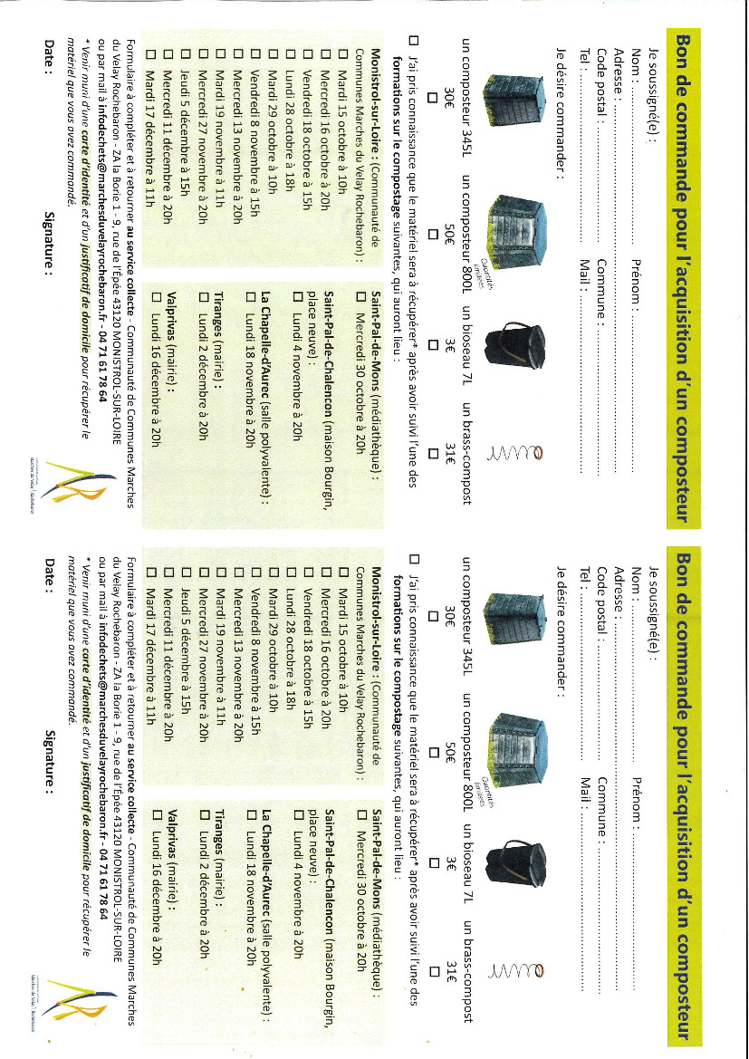 Formations au compostage