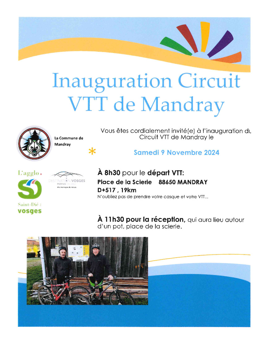 Inauguration du circuit VTT