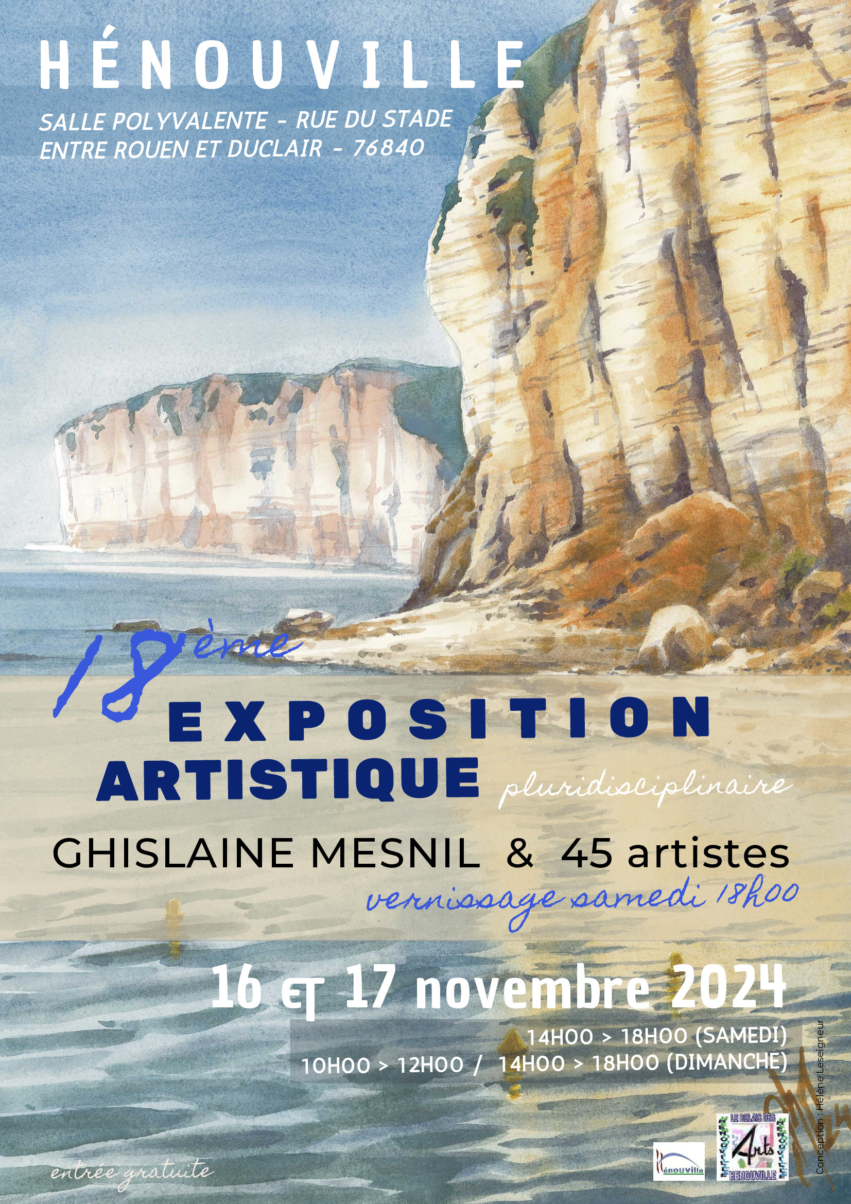 Exposition artistique 16 et 17 novembre 2024