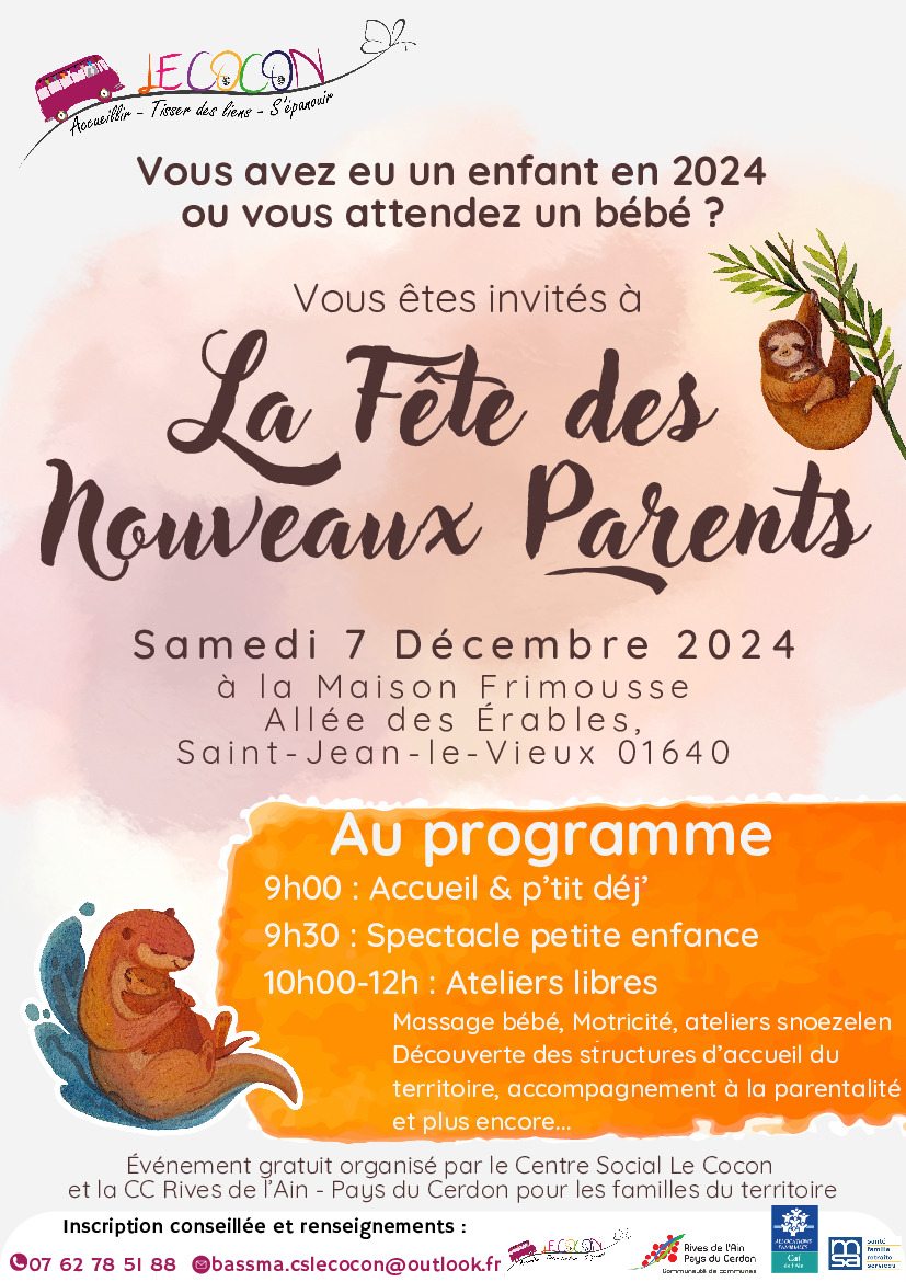 FETE DES NOUVEAUX PARENTS A ST JEAN LE VIEUX LE 7 DECEMBRE