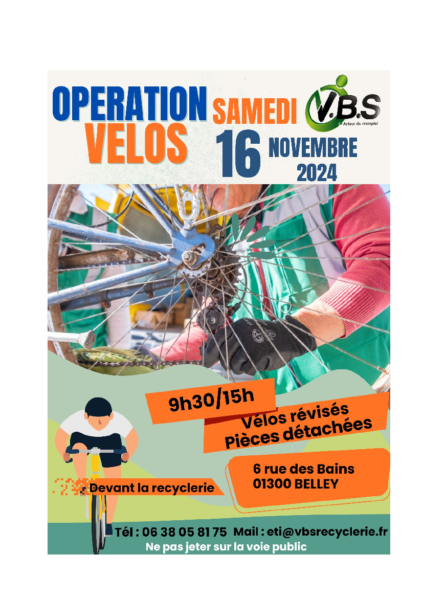 Opération vélos VBS 16/11