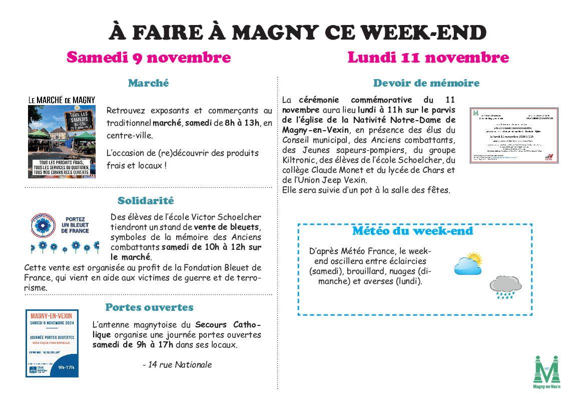 [Agenda du week-end] 📆