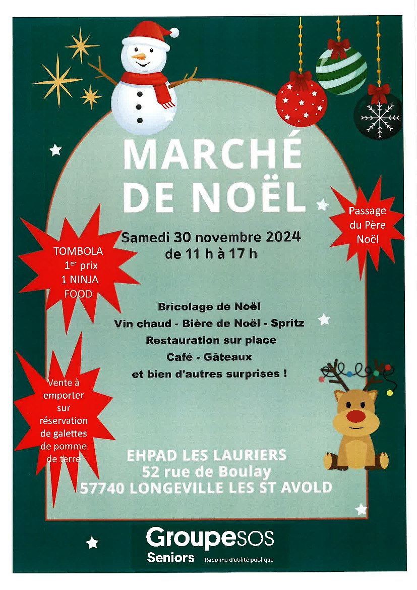 EHPAD  Marché de Noël 30.11