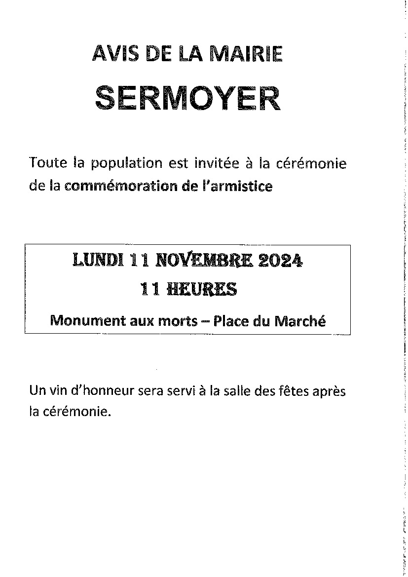 commémoration du 11 novembre