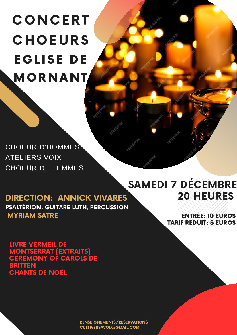 LES INFOS DU TERRITOIRE - CONCERT CHOEURS EGLISE DE MORNANT