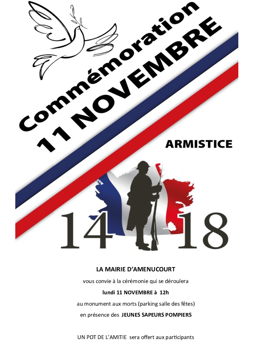 Cérémonie du 11 novembre à Amenucourt