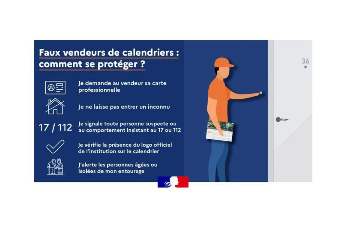 FAUX VENDEURS DE CALENDRIER