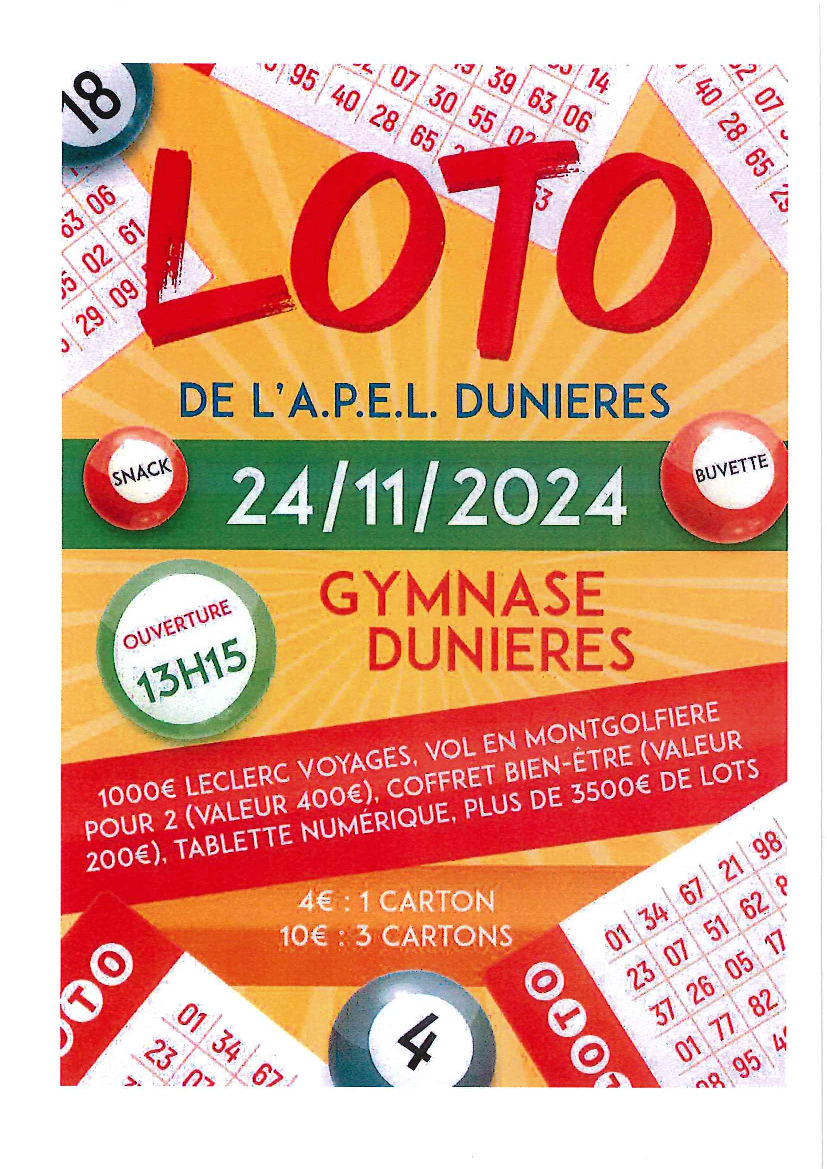 DEMAIN AU GYMNASE - DUNIERES 🤗