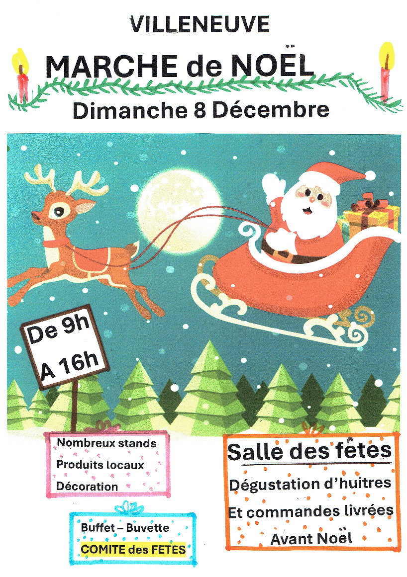 MARCHÉ DE NOËL DU COMITÉ DES FÊTES