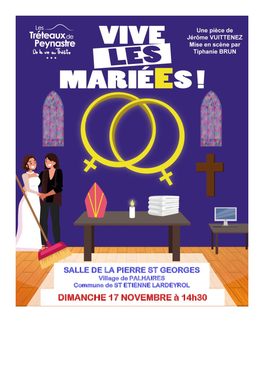 Pièce de théâtre le dimanche 17 novembre à 14h30