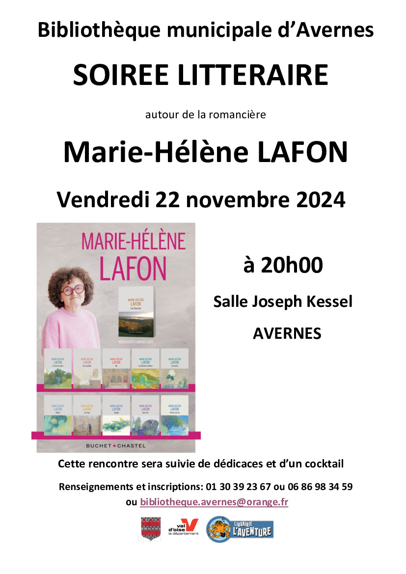 SOIREE LITTERAIRE A  AVERNES LE 22 NOVEMBRE 2024