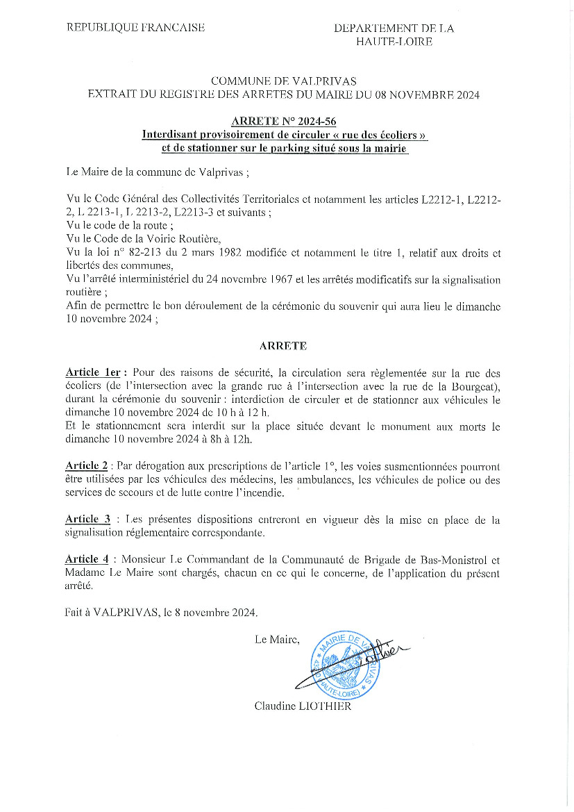 Informations Mairie