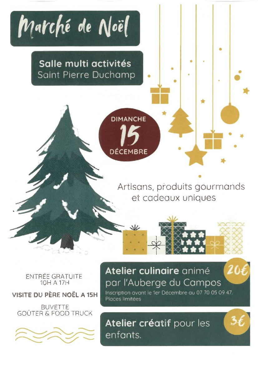 Marché de Noël Dimanche 15 Décembre