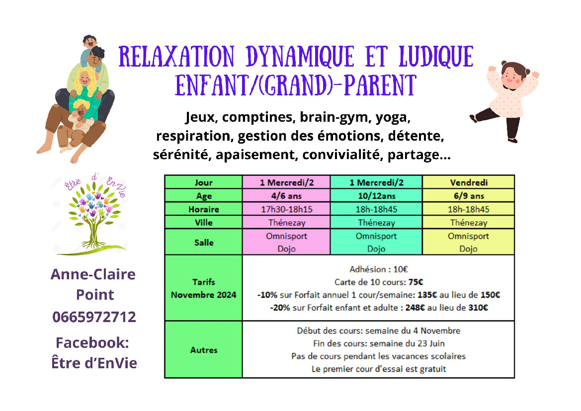 Relaxation Dynamique et Ludique Enfant: (Grand) Parent