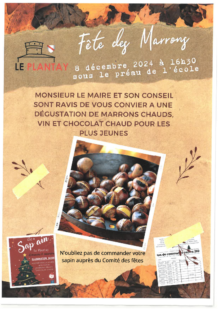 Fête des marrons - 8 décembre 2024