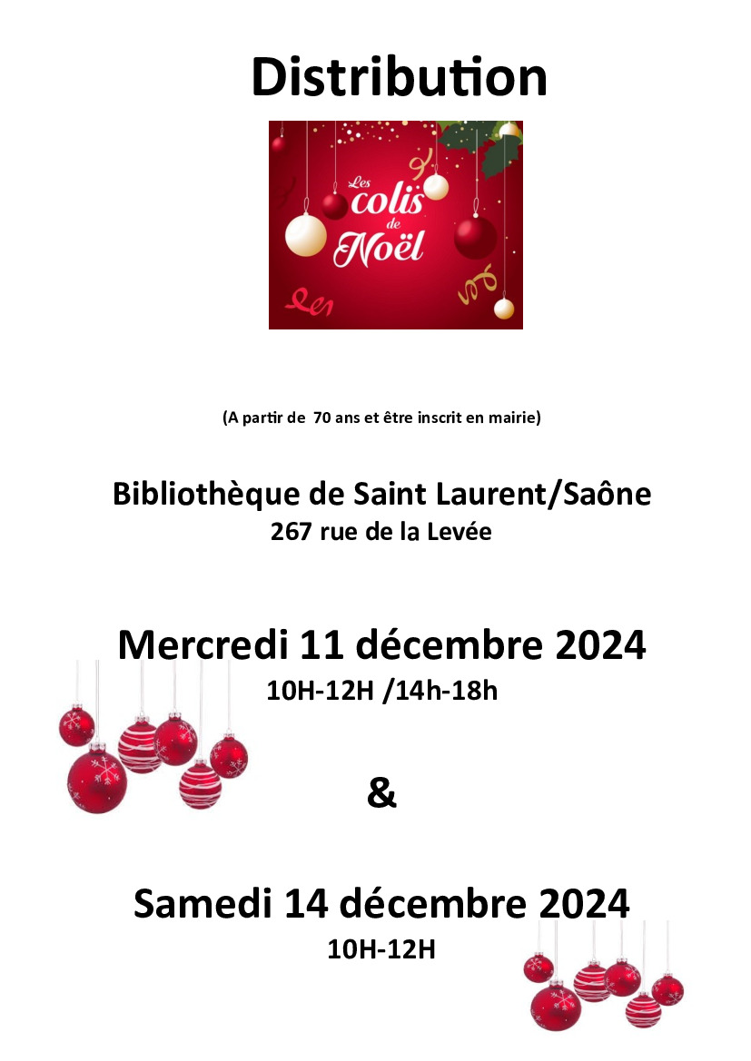 Distribution des colis de Noël