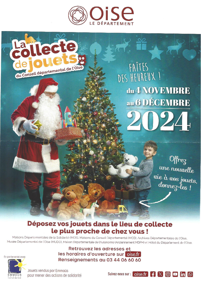 Collecte de jouets du Conseil départemental