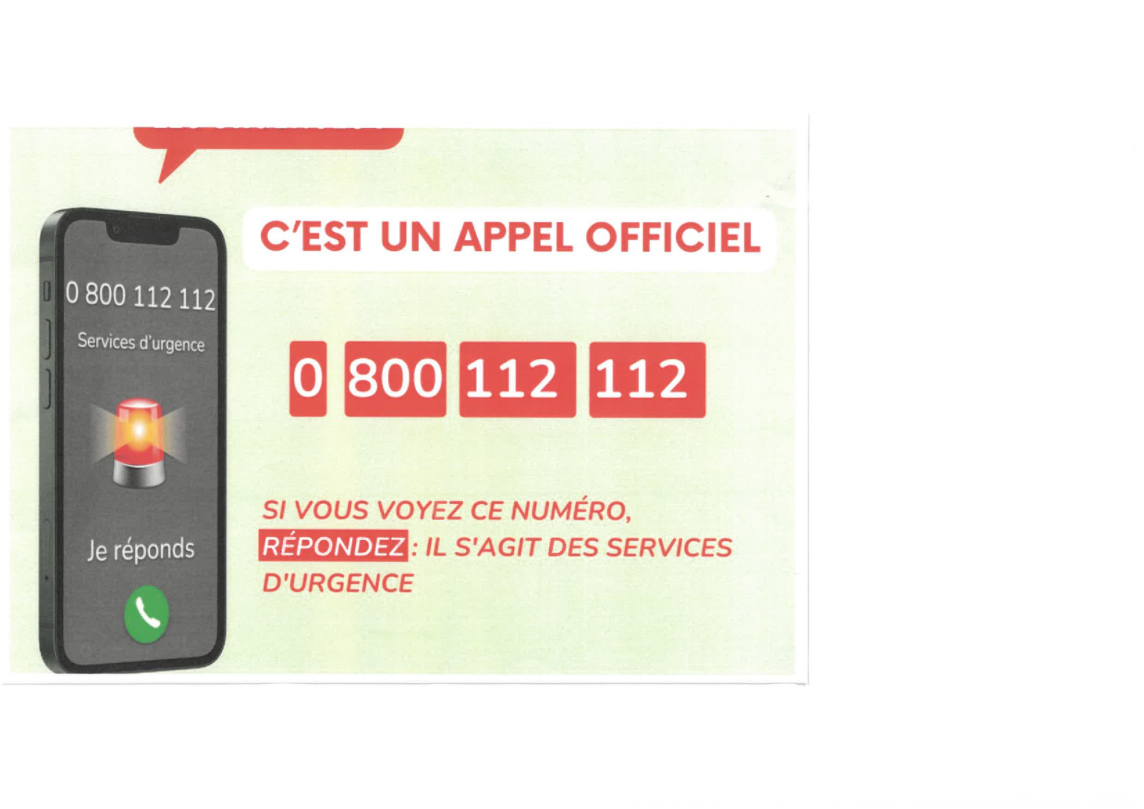 CENTRE D'APPELS D'URGENCE