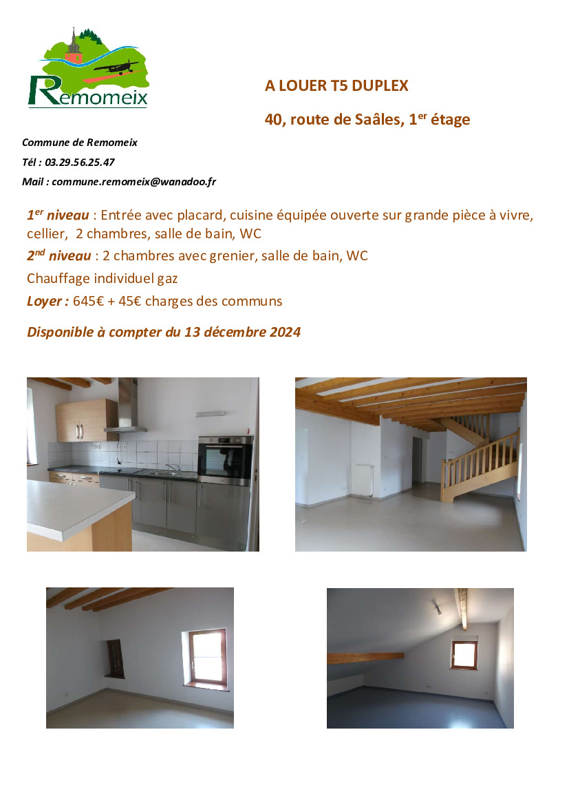 Appartement à louer