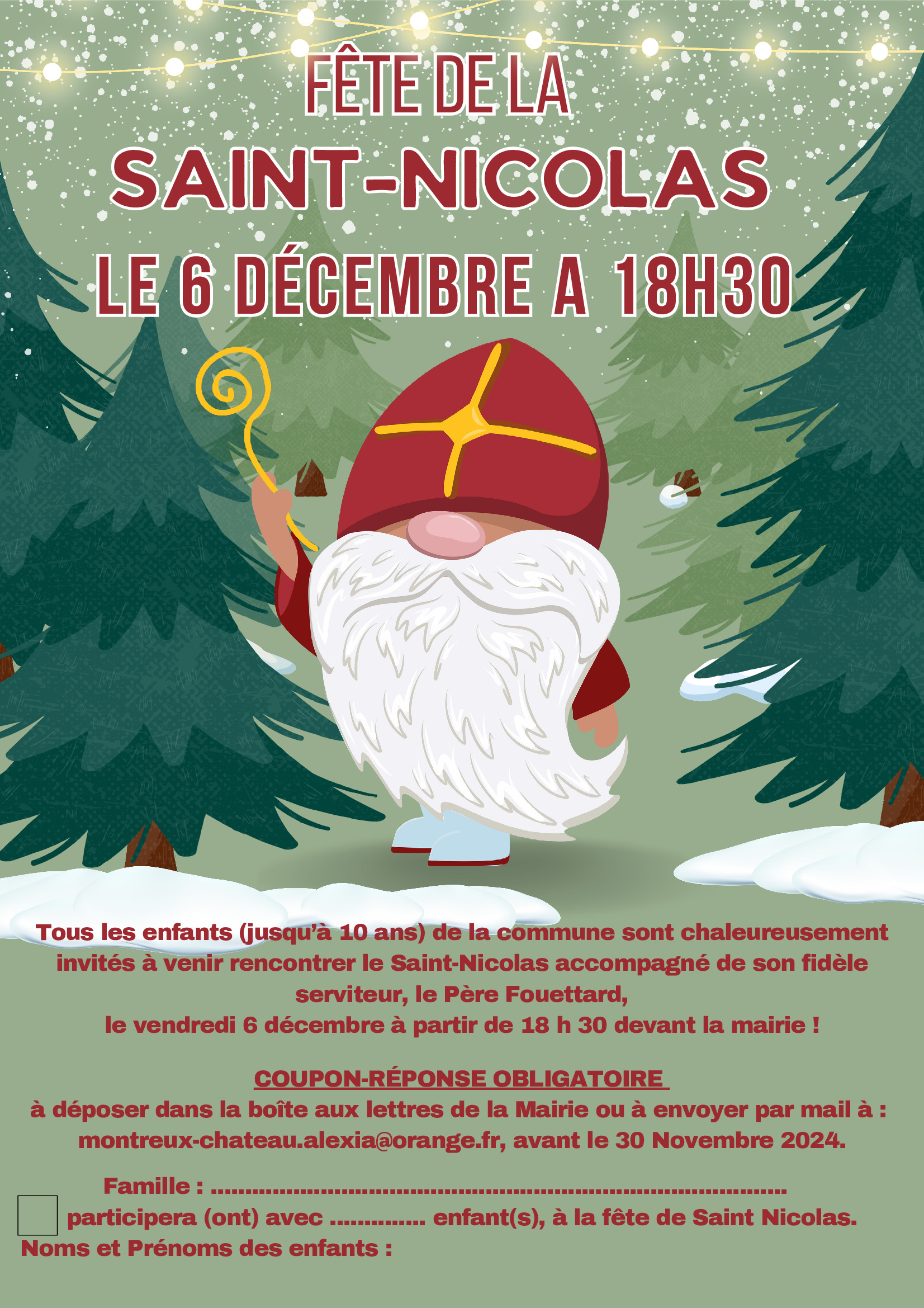 Saint Nicolas 6 Décembre 2024