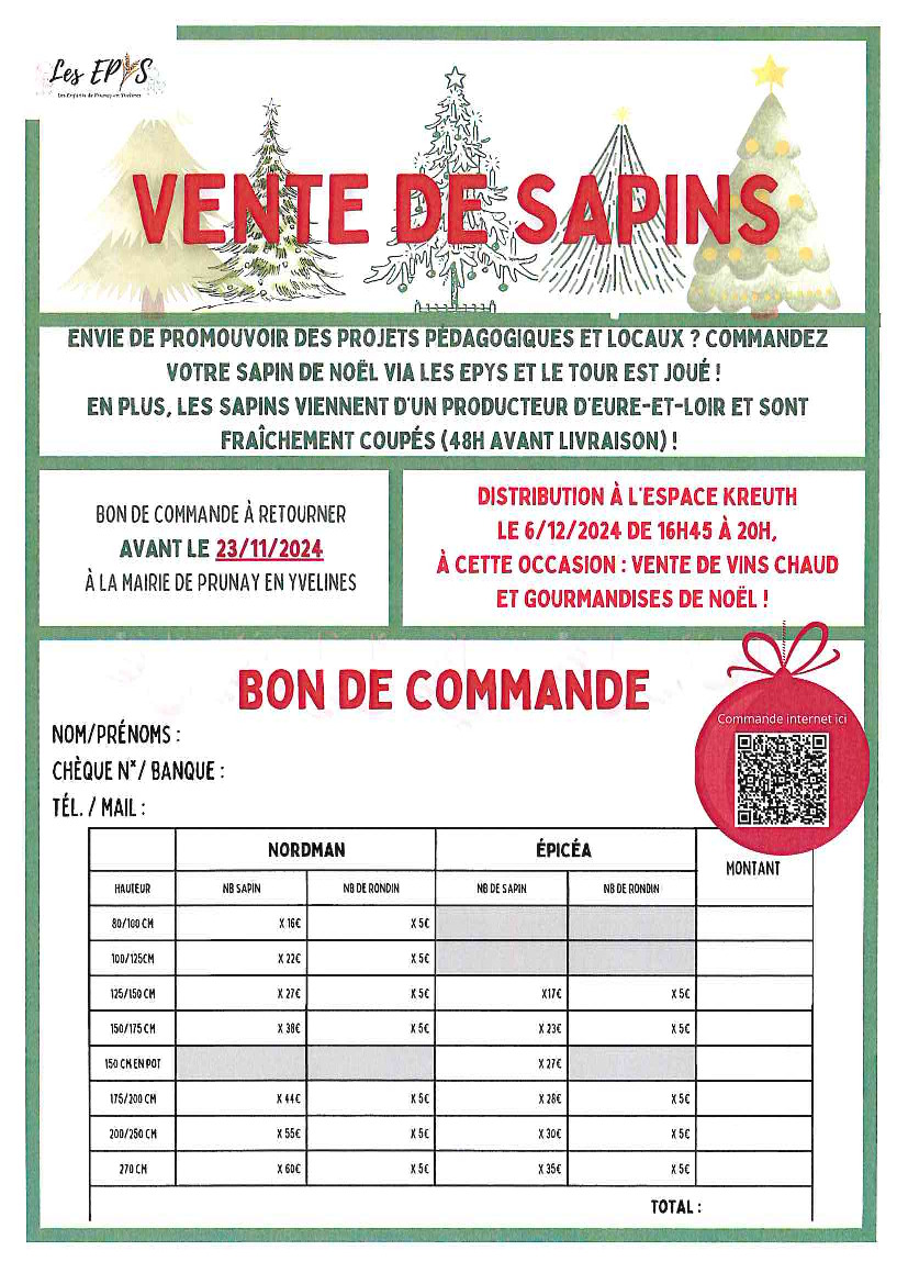 LES EPYS🎄   VENTE DE SAPINS DE NOËL  🎄