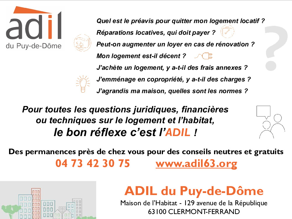 Habitat/Logement: Le reflexe ADIL