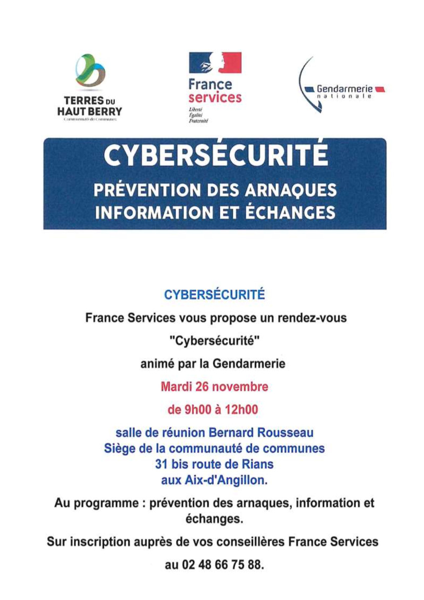 Info CDC : Cybersécurité