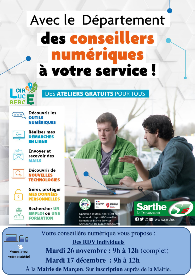 CONSEILLERE NUMERIQUE -  MARÇON