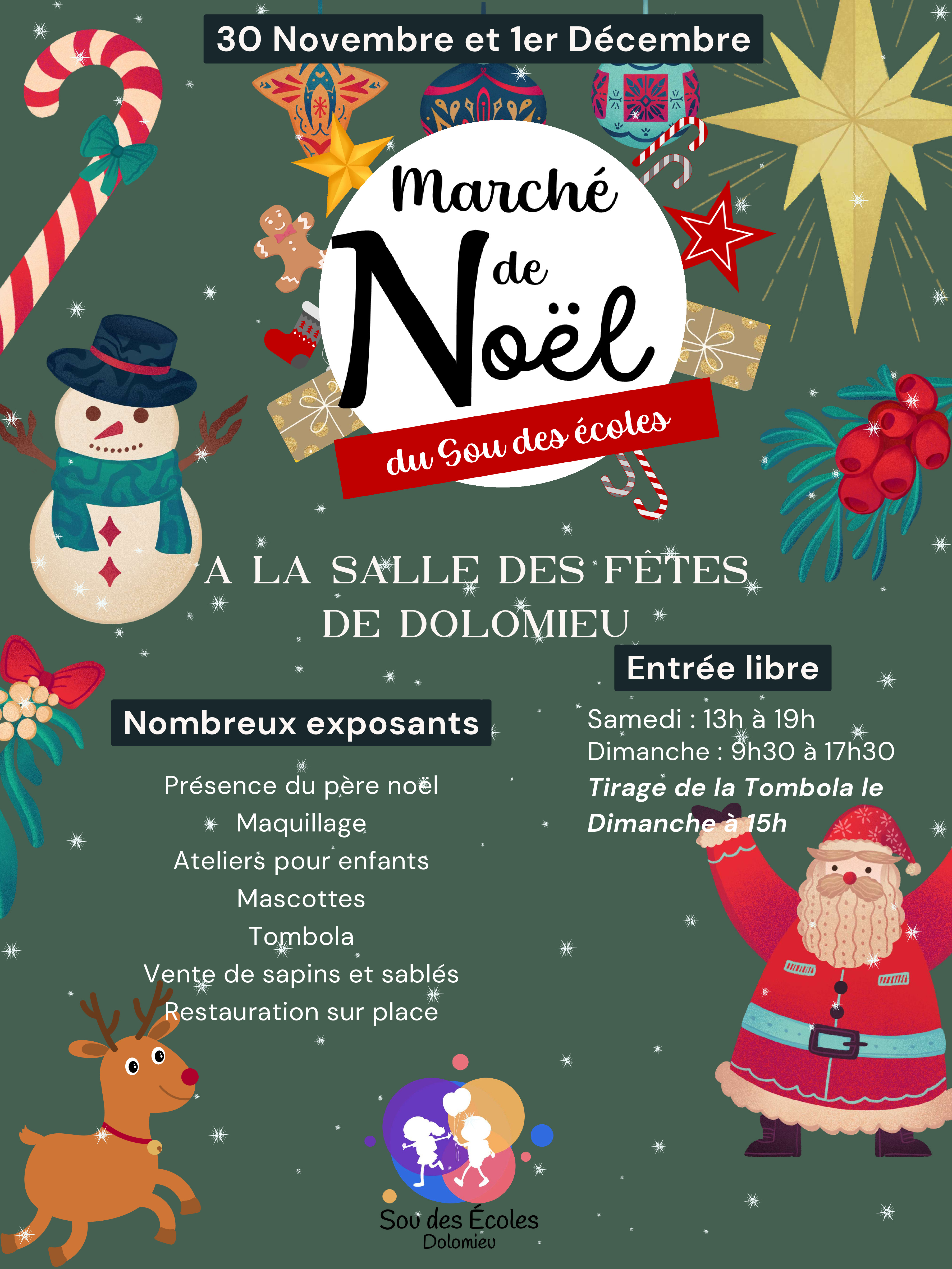 Marché de Noël du Sou des écoles