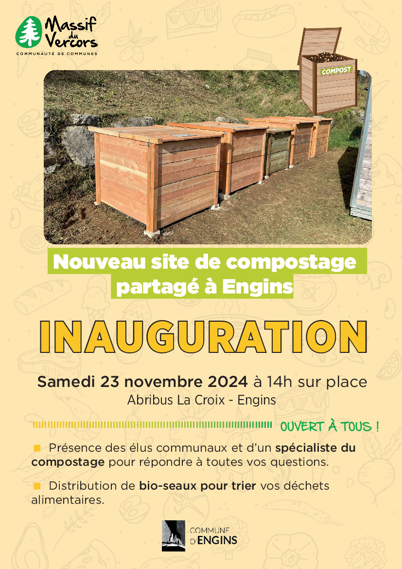 Inauguration du nouveau composteur d'Engins