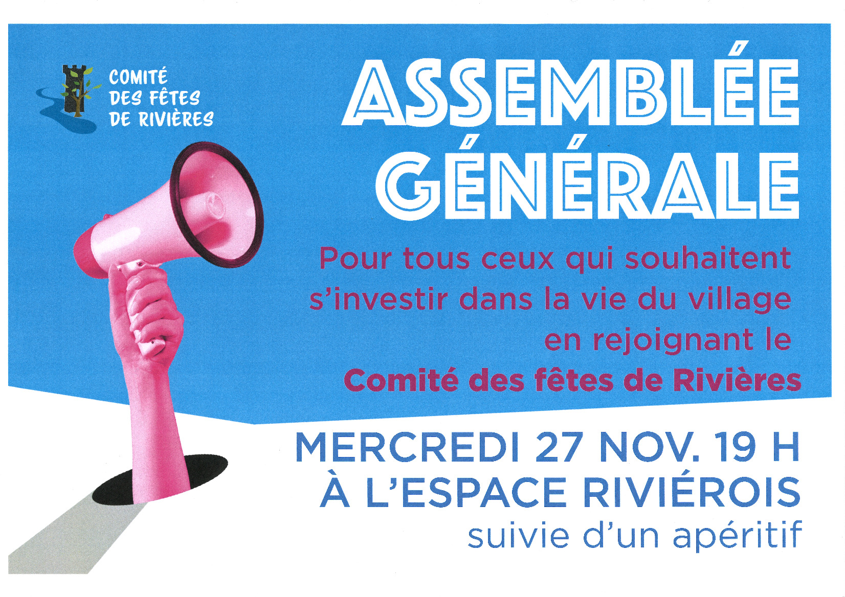 ASSEMBLEE GENERALE - COMITE DES FETES 27/11