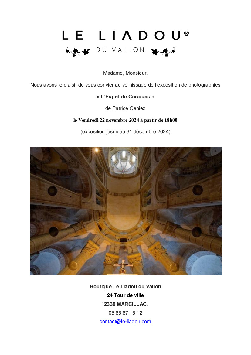 EXPOSITION L'ESPRIT DE CONQUES